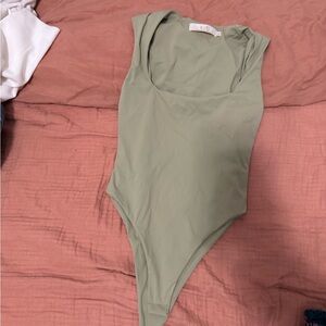 Sleek Olive Green Bodysuit